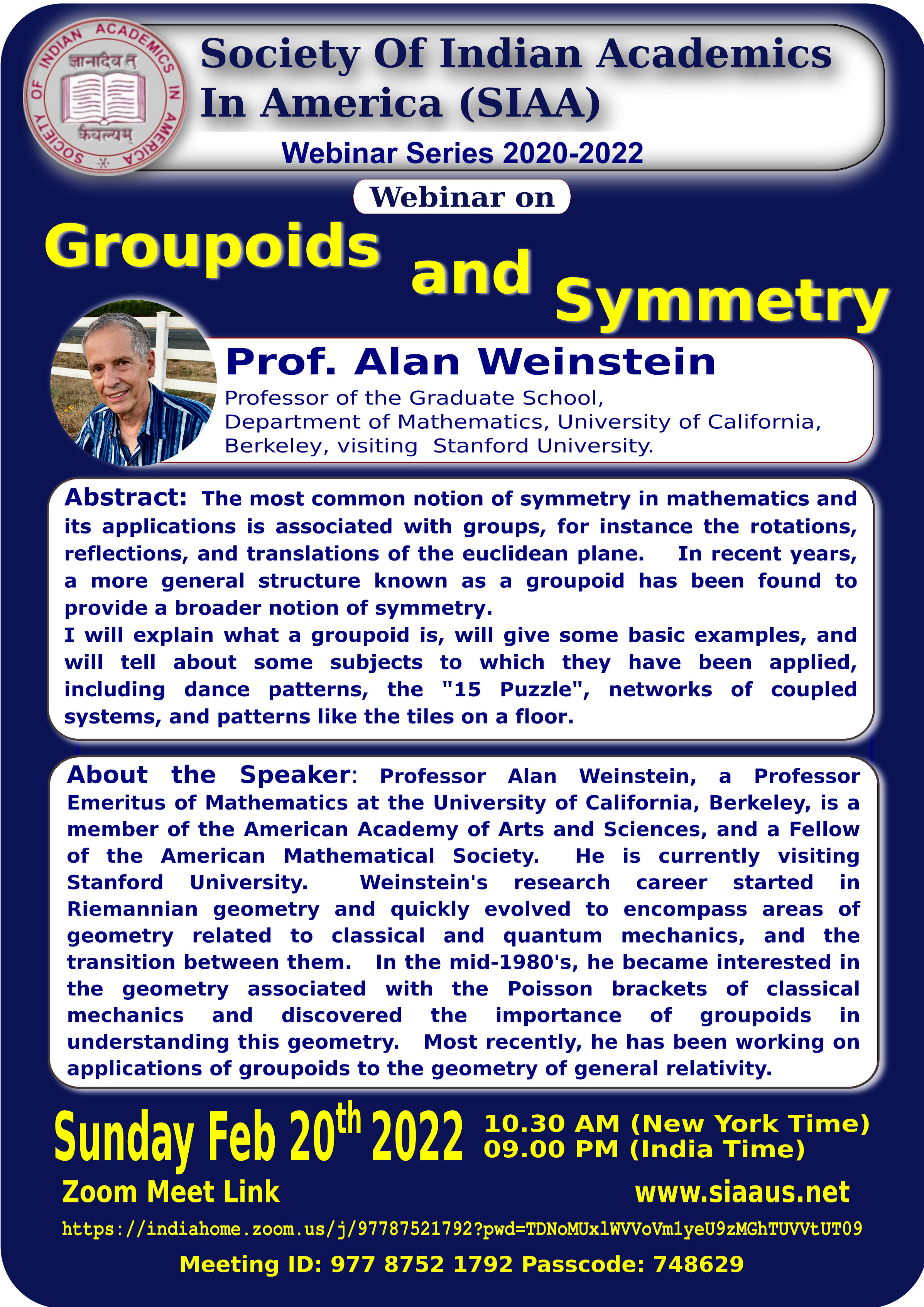 webinar feb 2022 - Groupoids and Symmetry