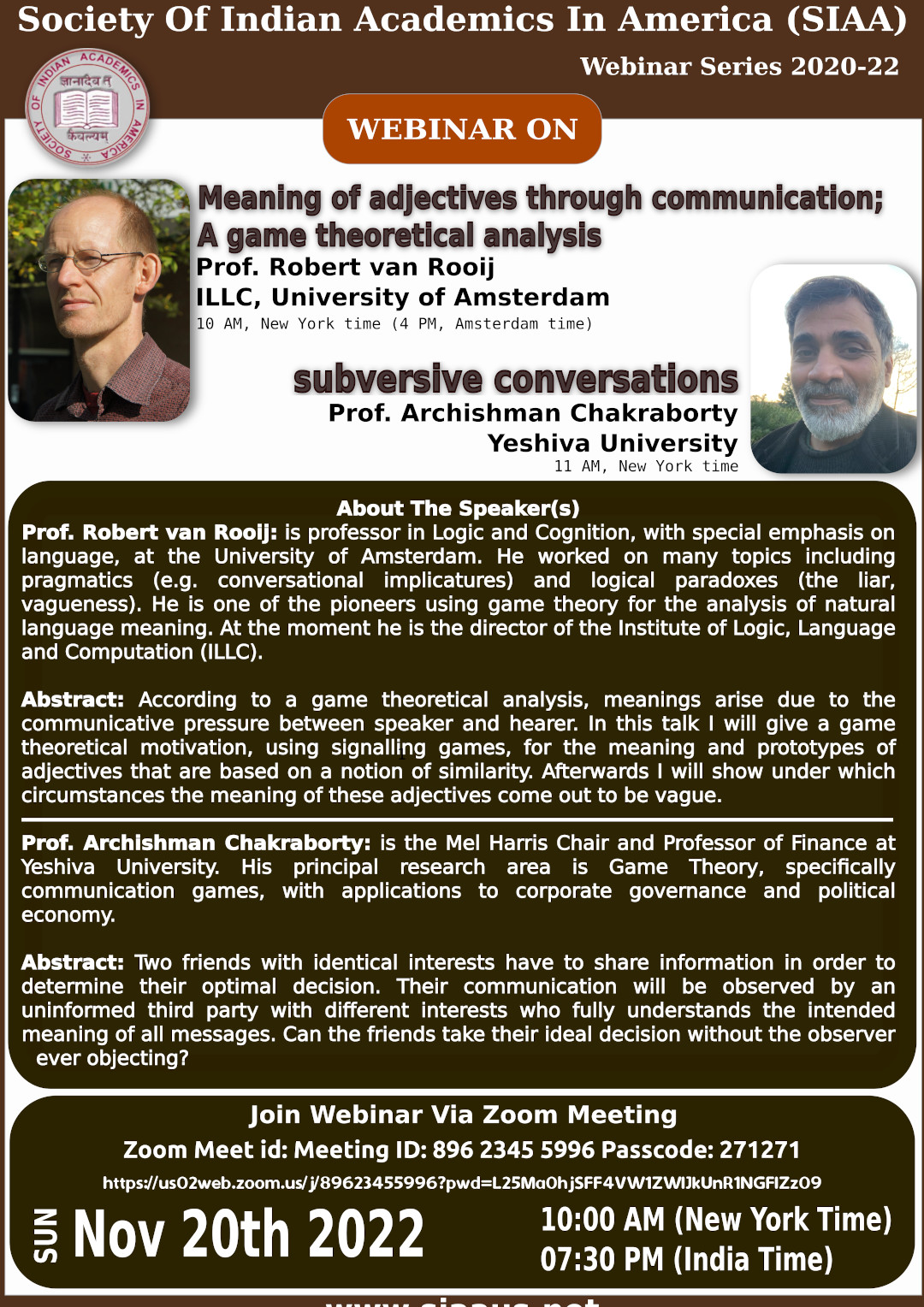 webinar nov 2022 - Meaning of adjectives through communication; A game theoretical analysis