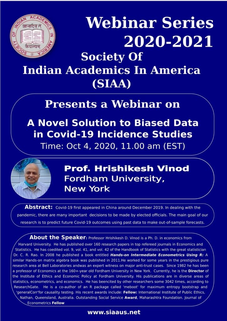 A Novel Solution to Biased Data in Covid-19 Incidence Studies